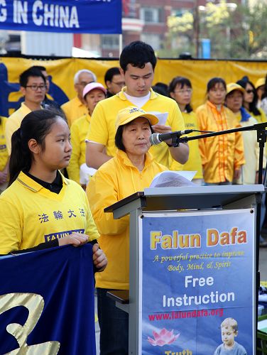 图6：原清华大学员工崔子经女士回忆四‧二五上访经历